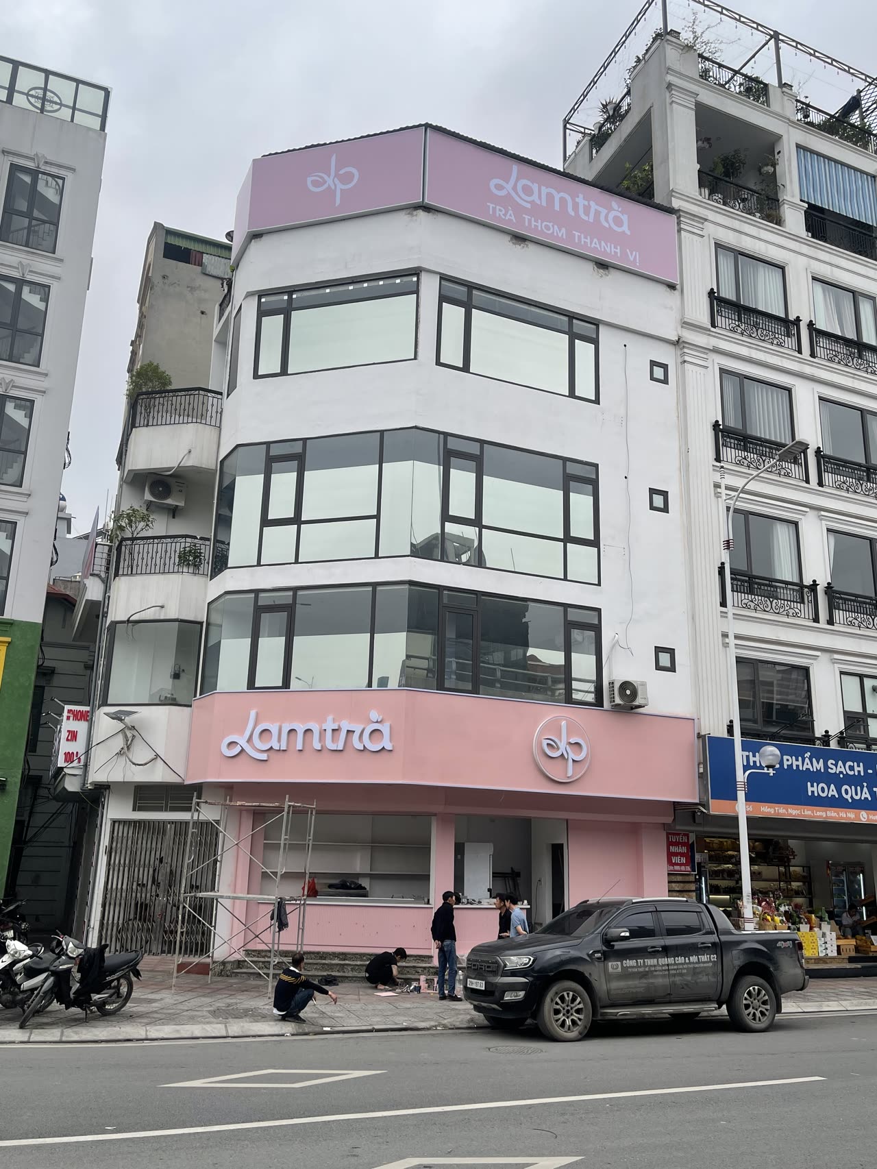Quán cafe trọn gói Hà Nội – X8Design Quán trà Lam Trà hoàn thiện do X8Design thi công trọn gói