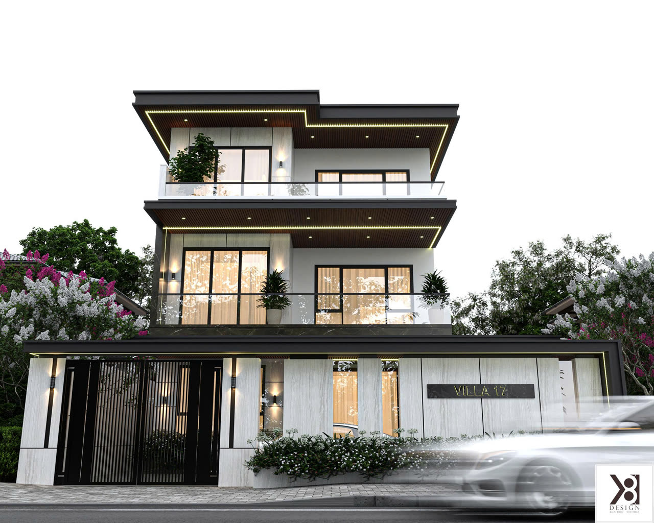 Villa sân vườn Quảng Yên X8Design Villa sân vườn Quảng Yên Quảng Ninh Tình KTS